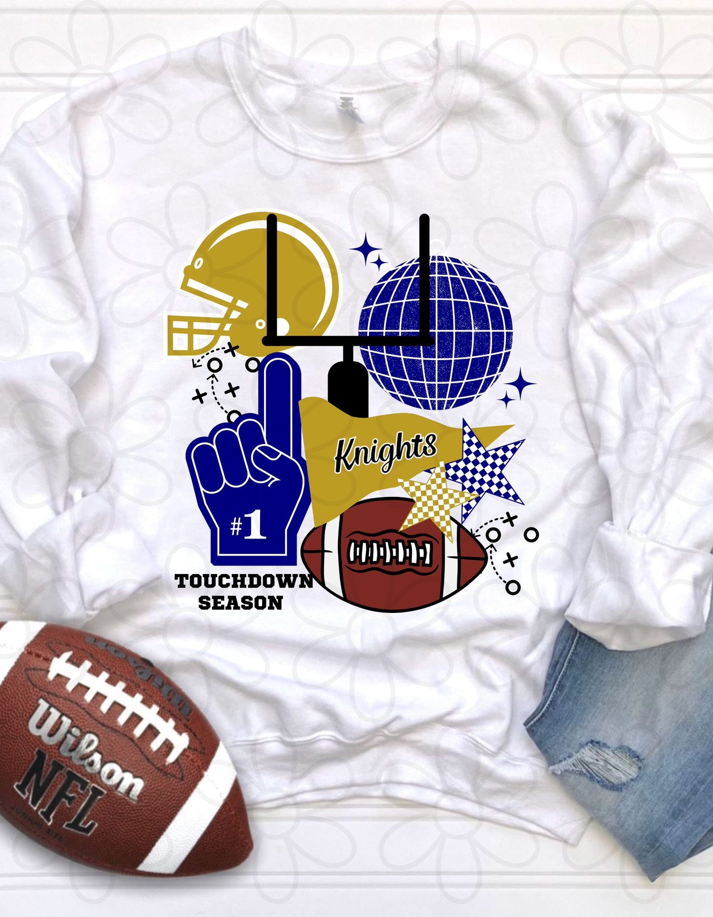 Custom Team & Color Football Touchdown Season DTF Transfer