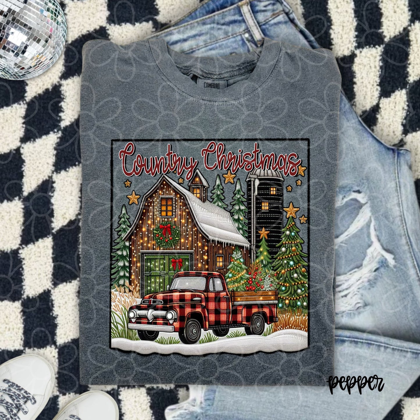 Country Christmas DTF Transfer