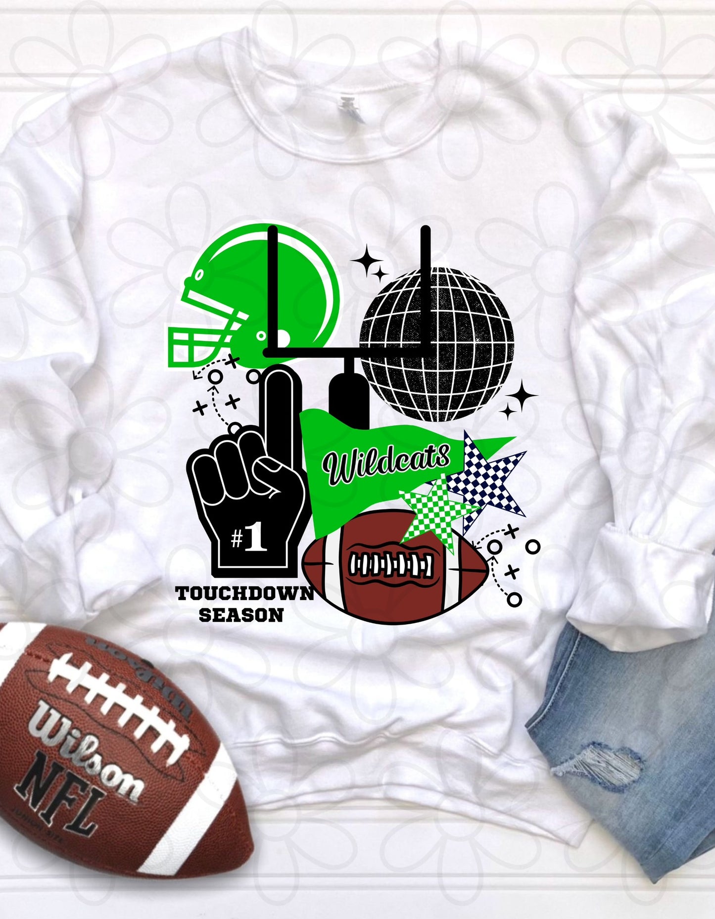 Custom Team & Color Football Touchdown Season DTF Transfer