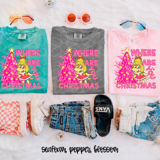 Where Are You Christmas Kids Completed Tee