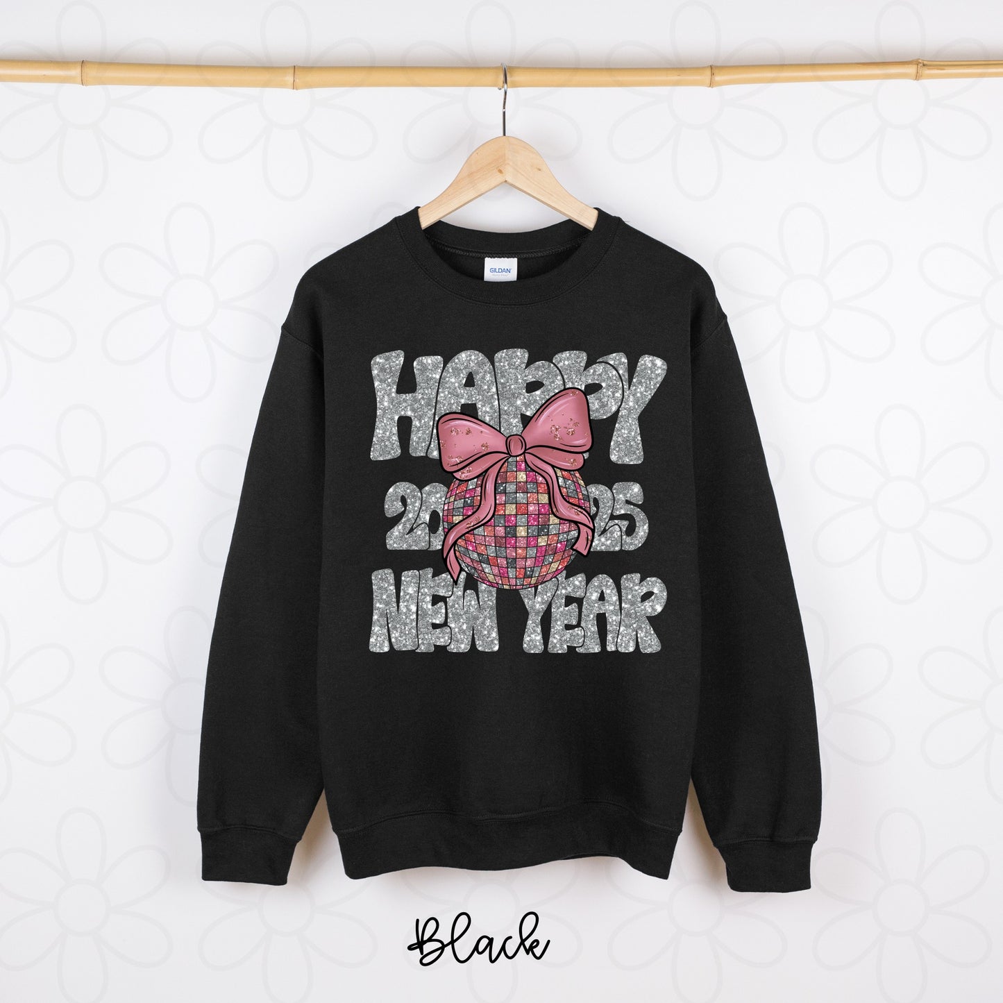 Glitter Disco Happy New Year Kids Completed Tee