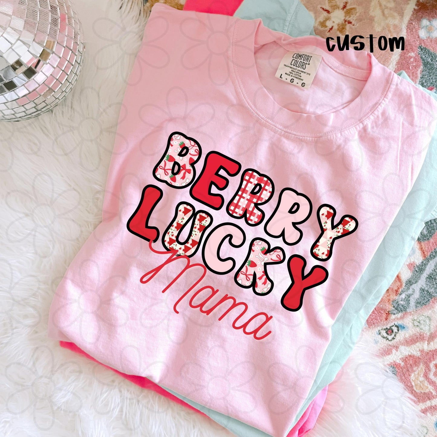 Custom Berry Lucky Names Kids Completed Tee
