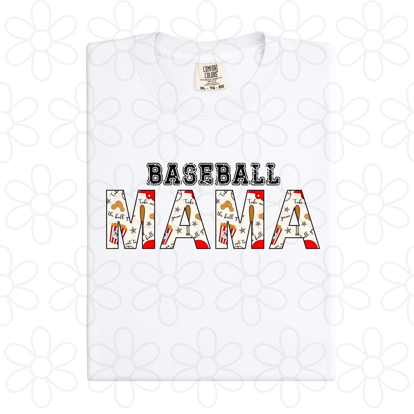 Take Me Out To The Ballgame Baseball Mama DTF Transfer