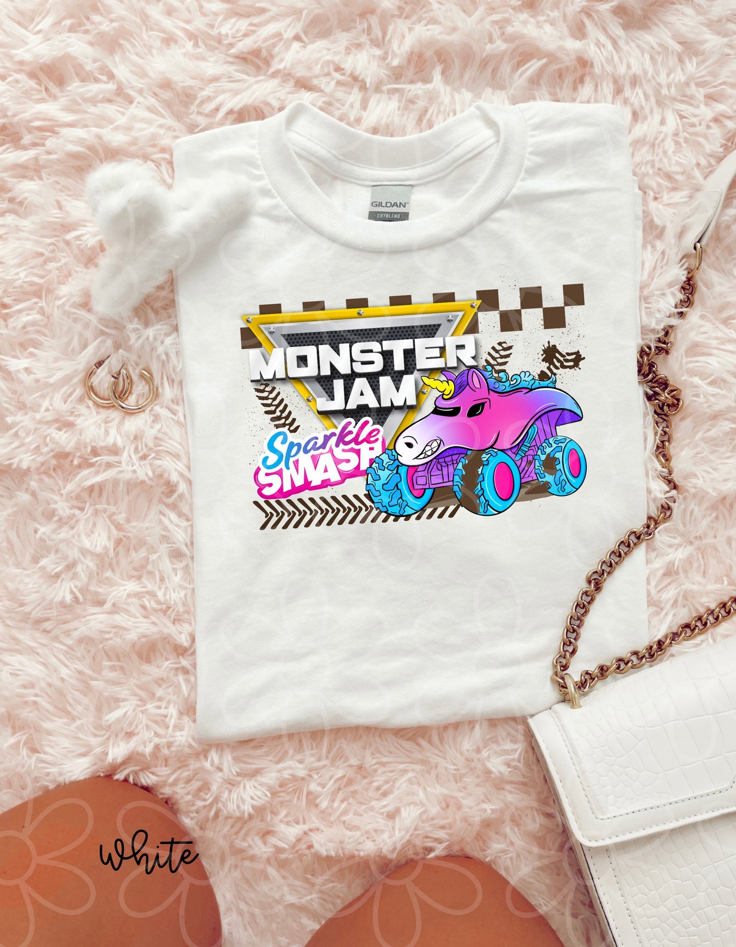 Monster Jam Sparkle Smash Kids Completed Tee