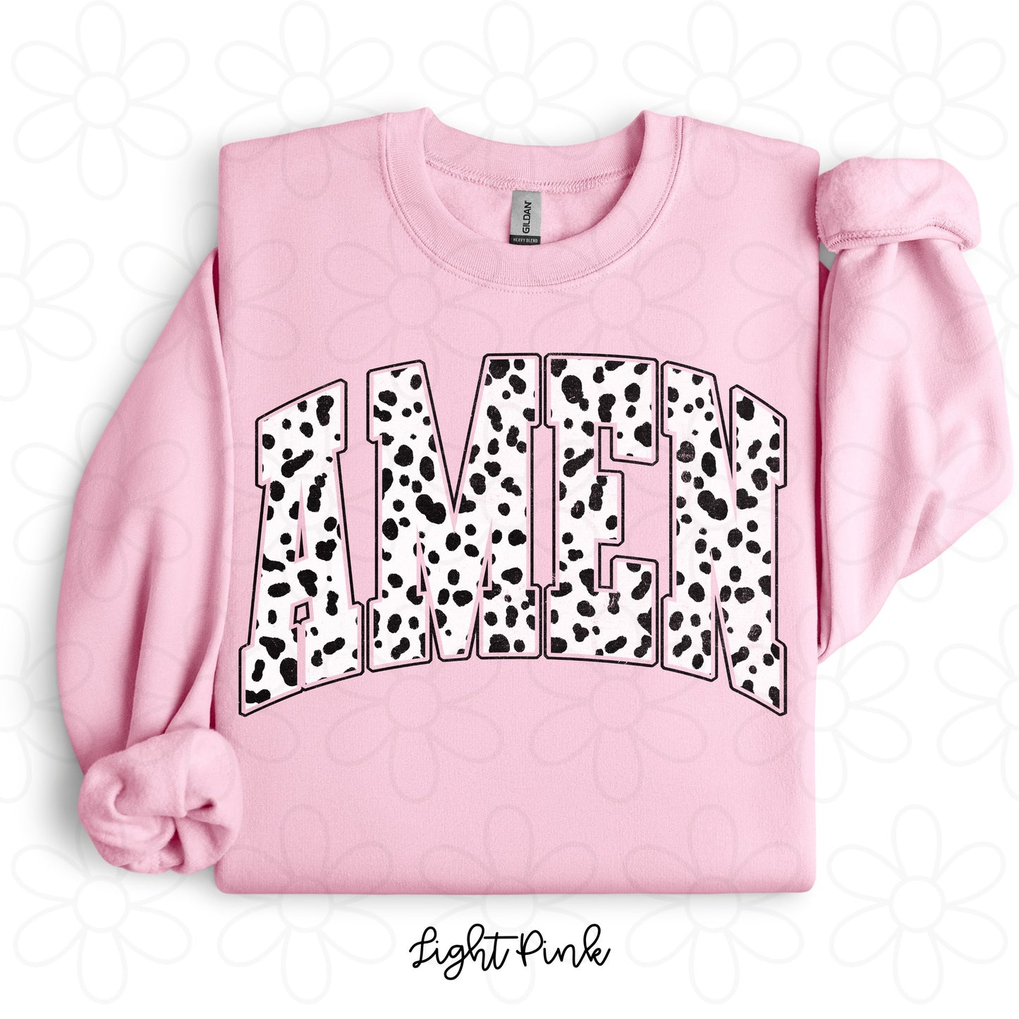 Dalmatian Print Amen Kids Completed Tee