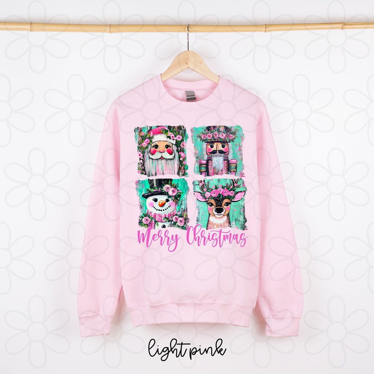 Merry Christmas Vintage Preppy Coquette Kids Completed Tee