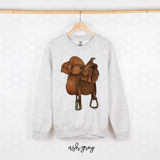 Leather Saddle Kids Completed Tee