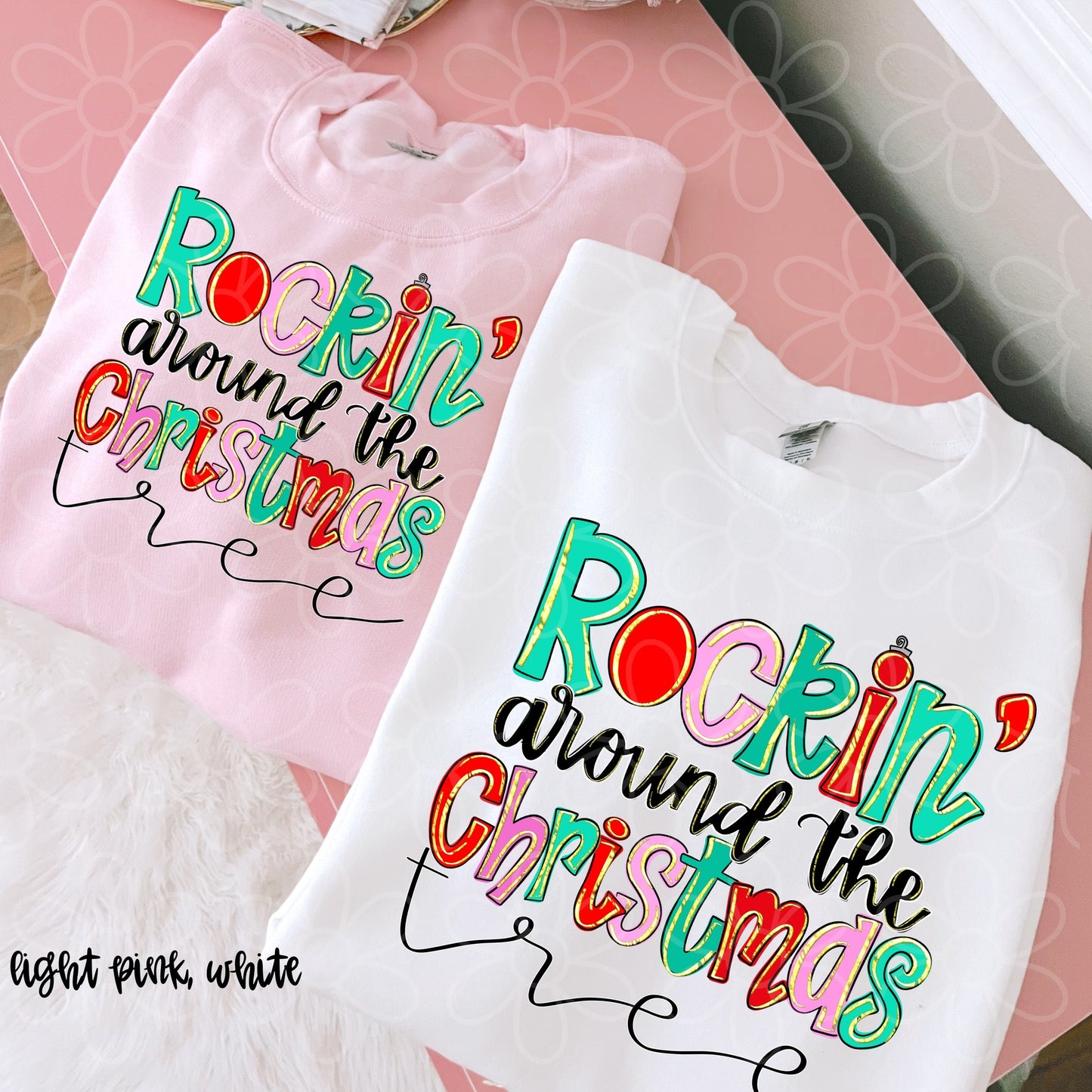 Rockin Around The Christmas Tree Completed Tee