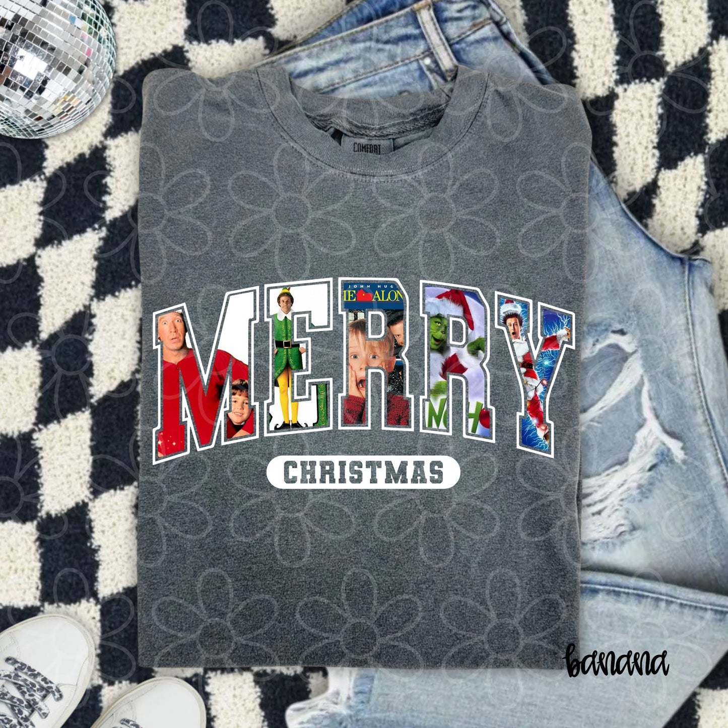 Merry Christmas Movies DTF Transfer