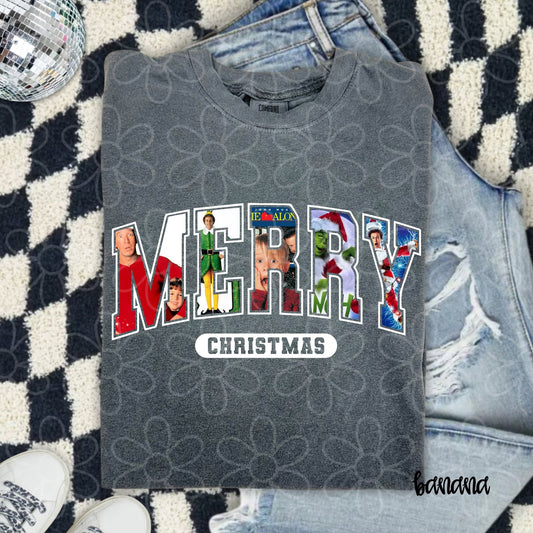 Merry Christmas Movies Kids Completed Tee