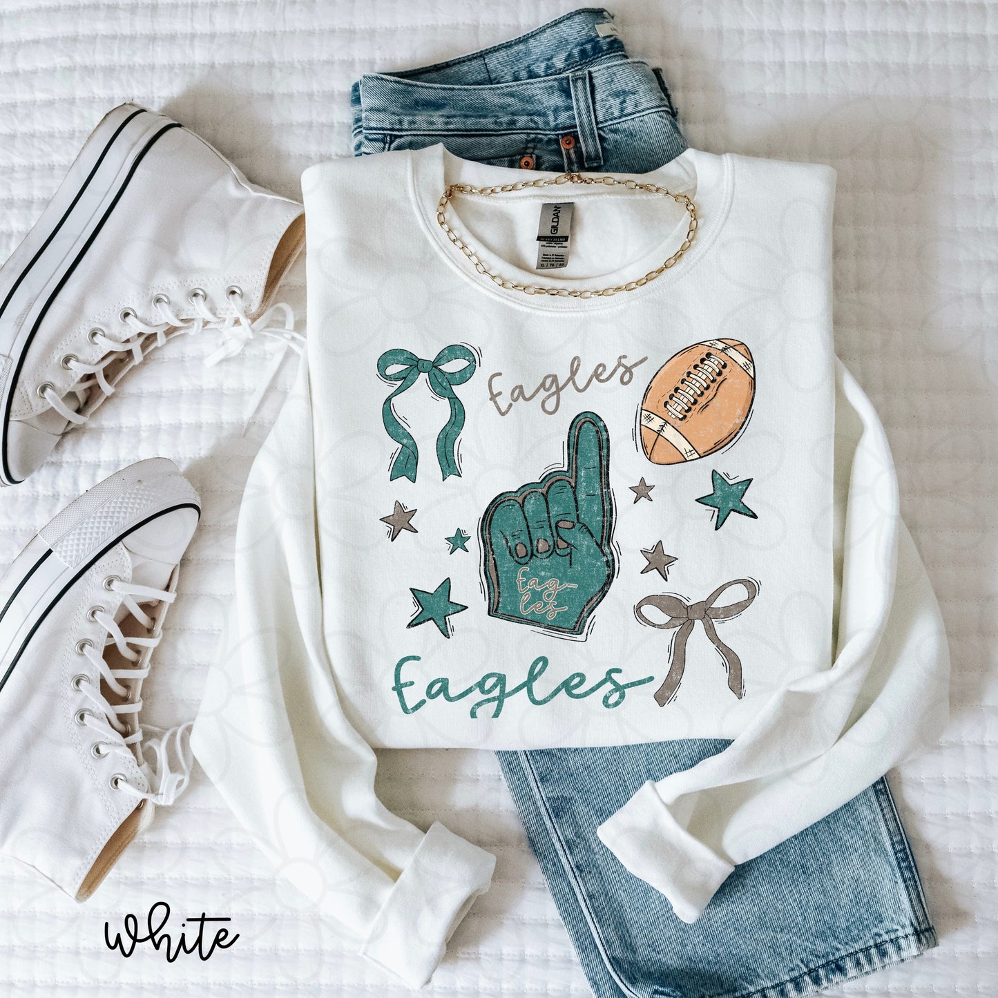 Eagles Coquette Completed Tee