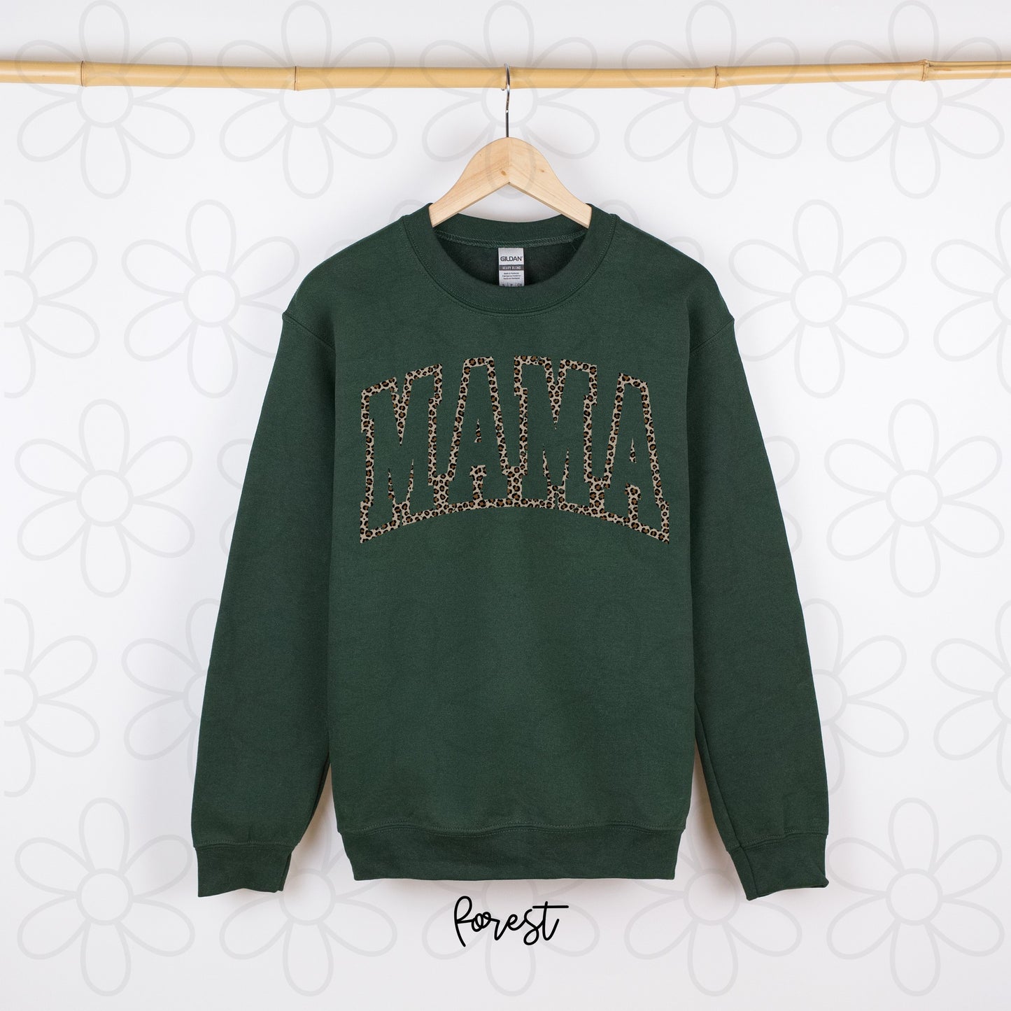 Leopard Varsity Mama Completed Tee