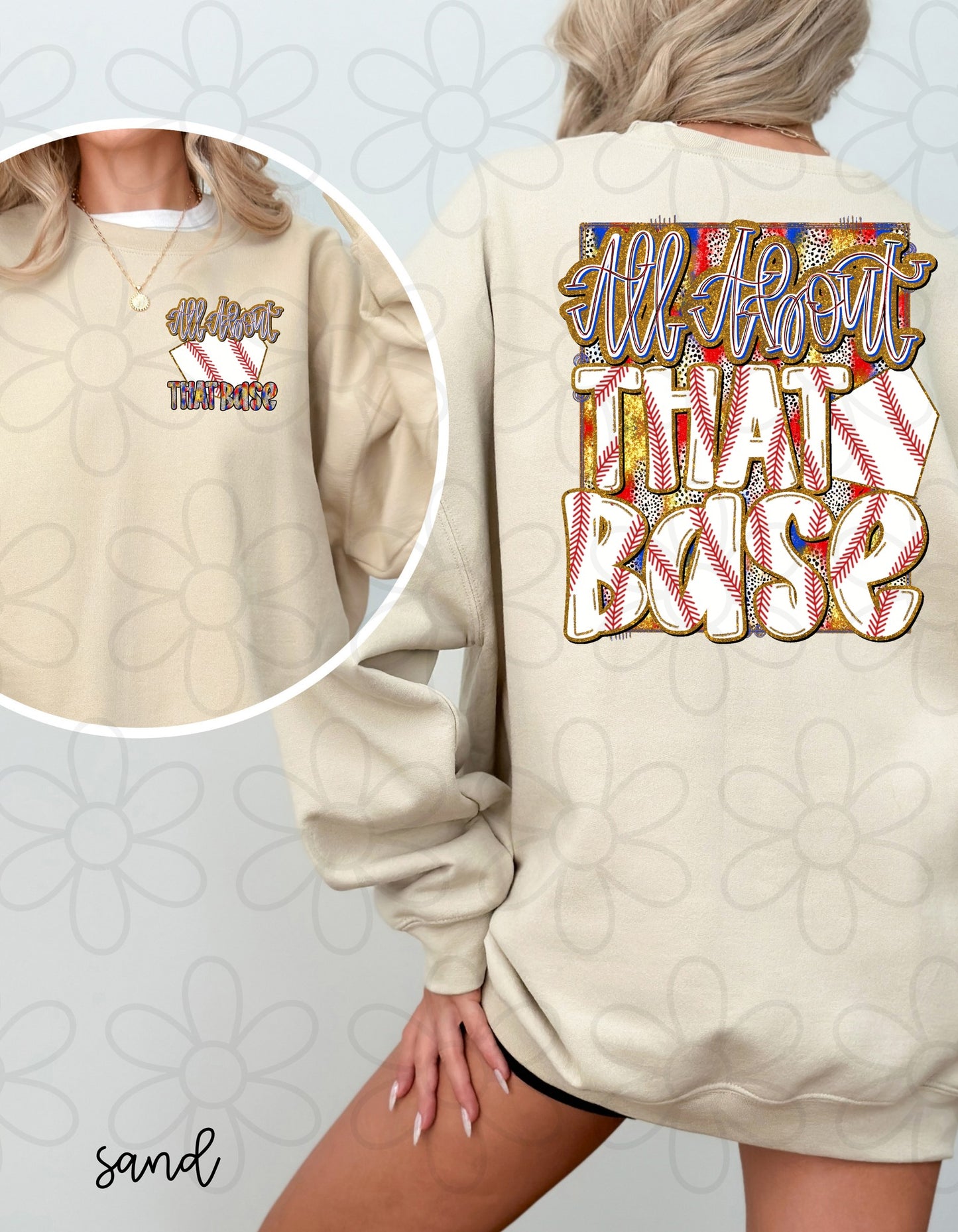 Baseball All About That Base Kids Completed Tee