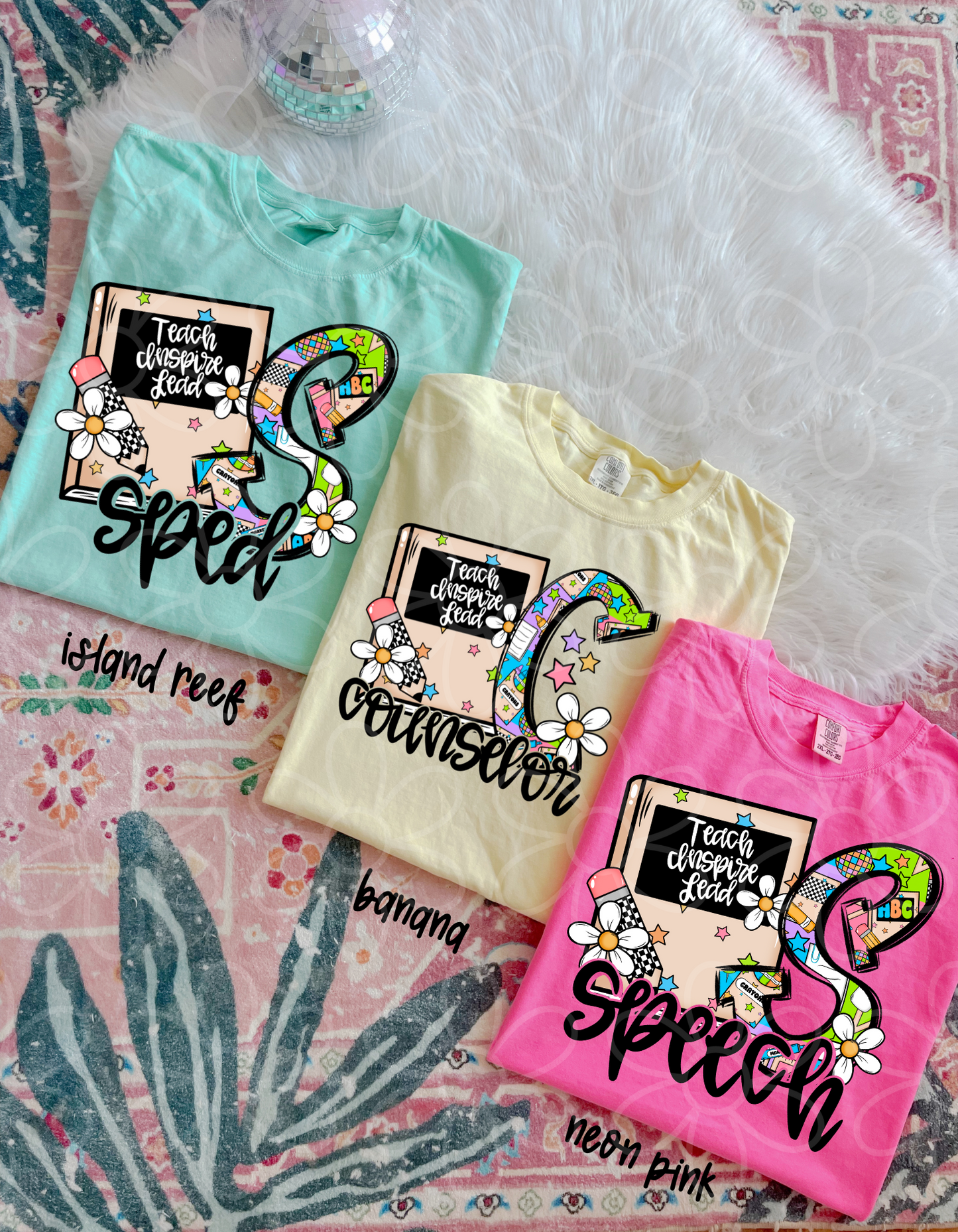 Retro Teacher Letters - Multiple Options (No Customs) Completed Tee