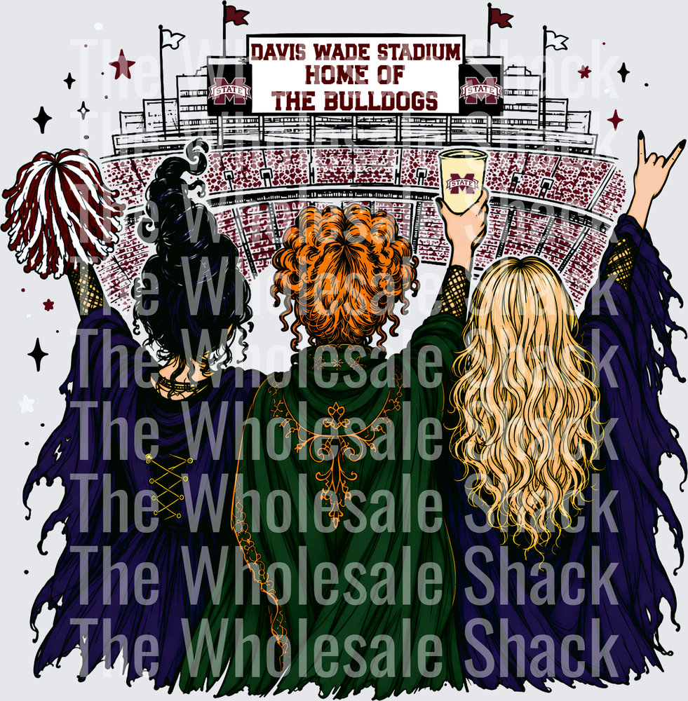 Bulldogs Halloween Stadium DTF Transfers