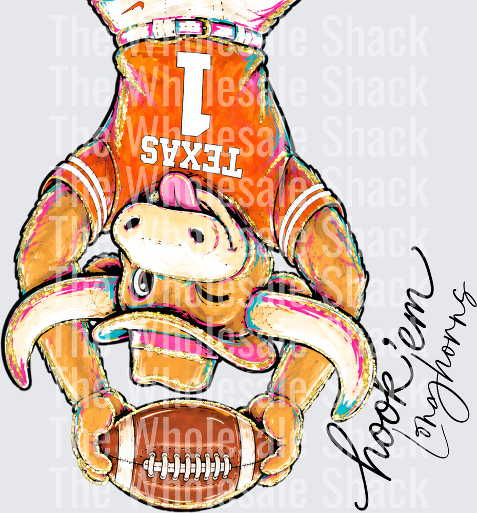 Hook Em Longhorns DTF Transfers
