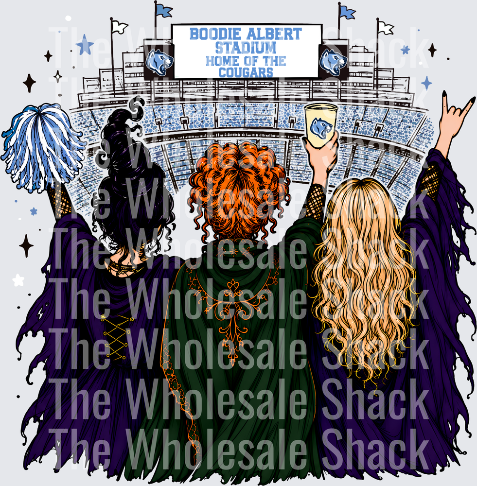Cougars Halloween Stadium DTF Transfers