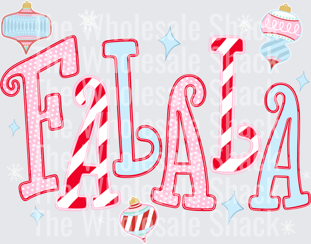 Falala Christmas DTF Transfers