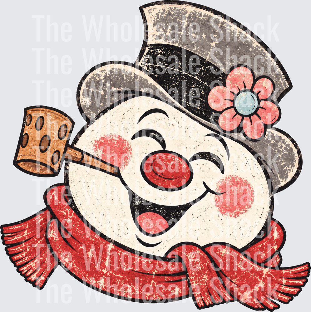 Retro Snowman DTF Transfers