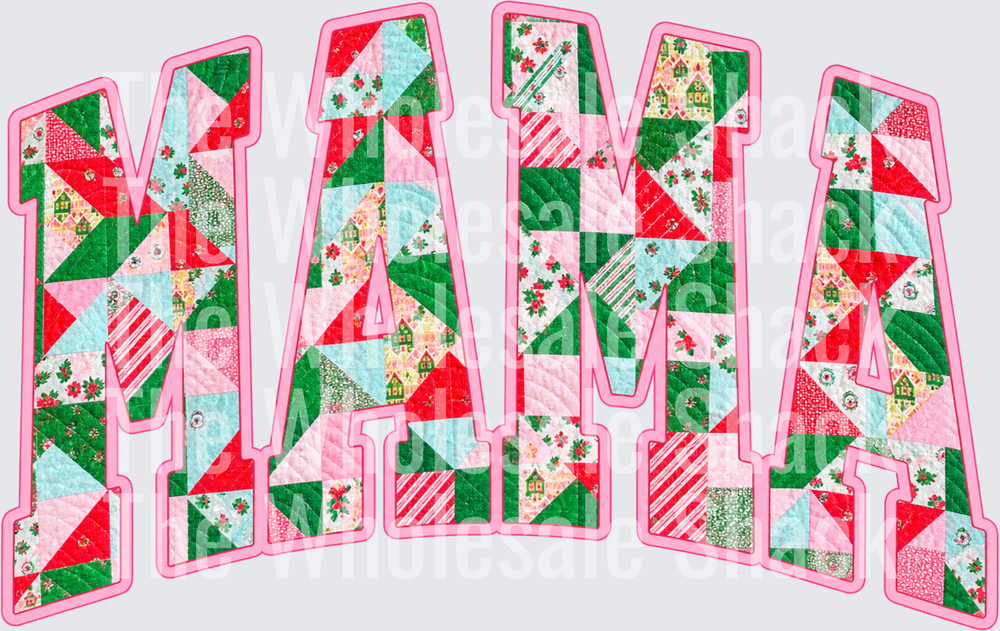 Mama Quilt Pattern DTF Transfers