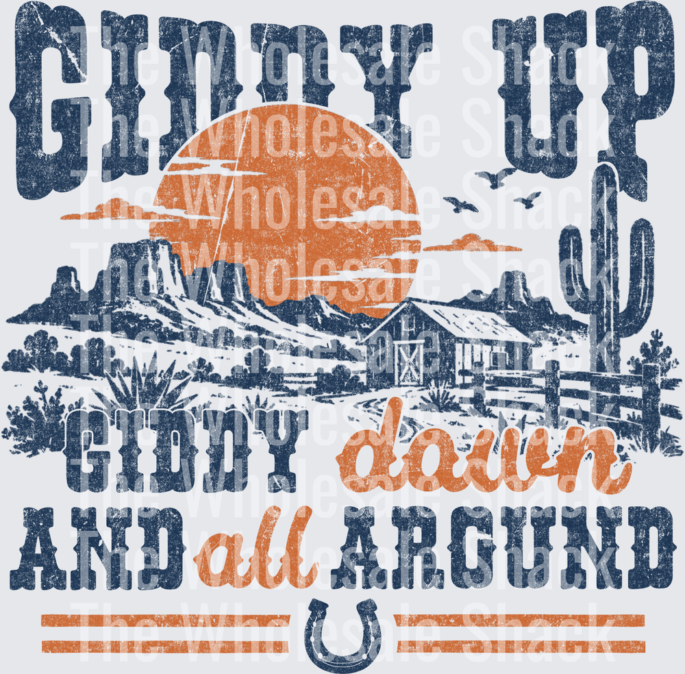 Giddy Up Giddy Down DTF Transfers