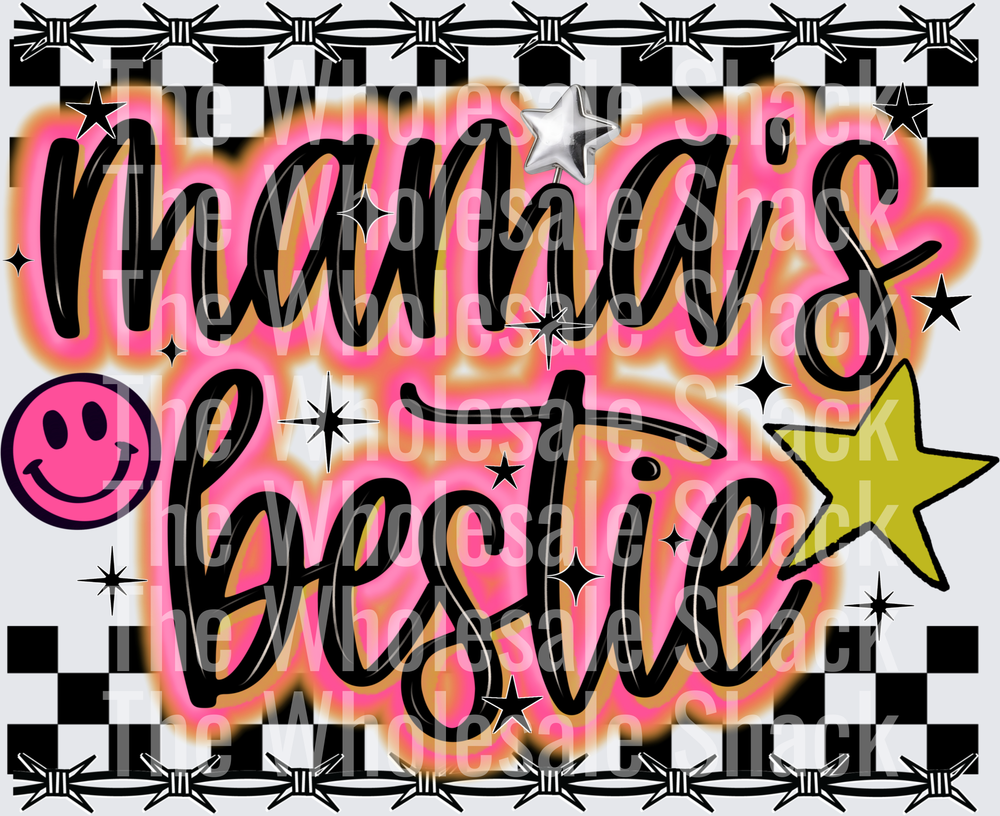 retro mamas bestie DTF Transfers
