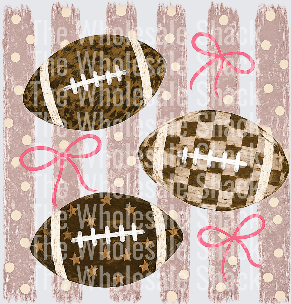 FOOTBALL STRIPES- PINK