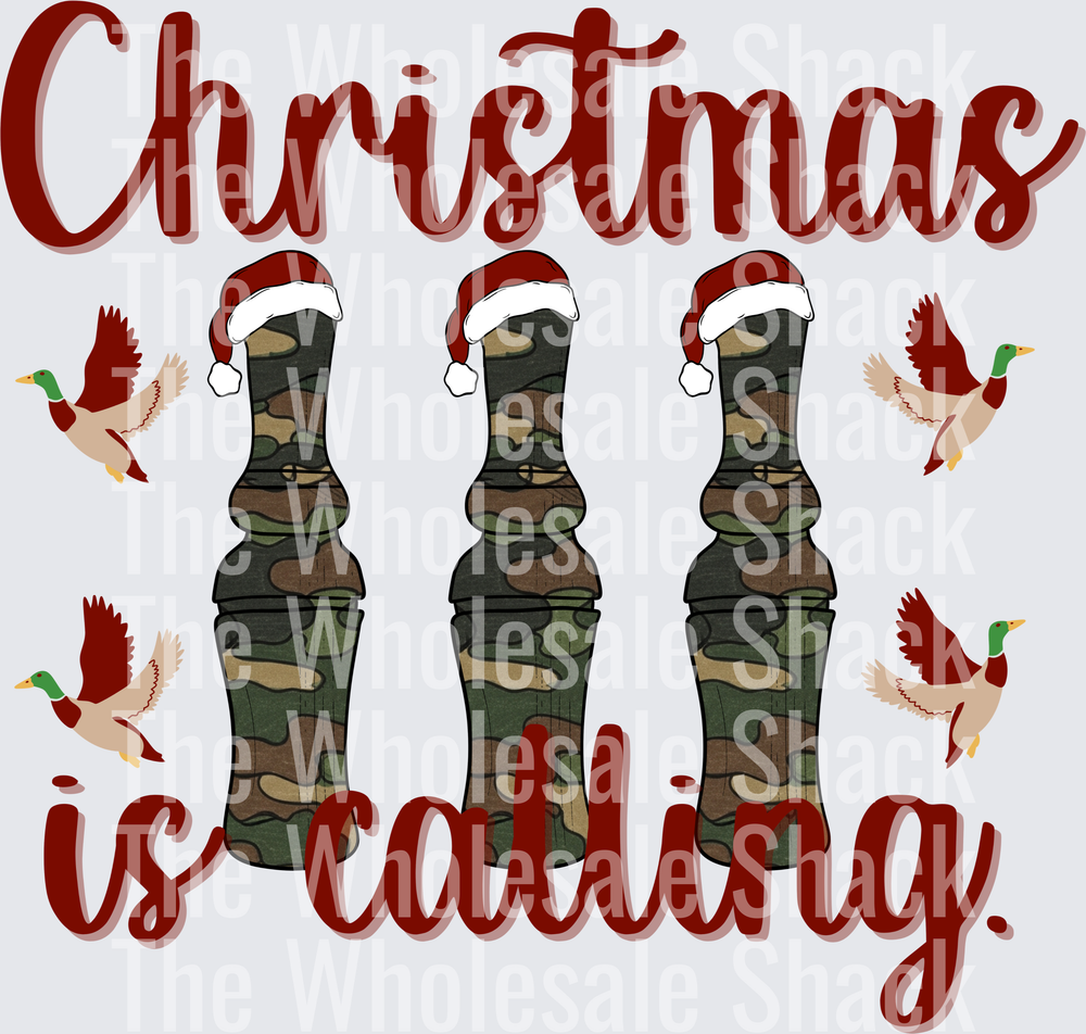 Christmas Is Calling DTF Transfers