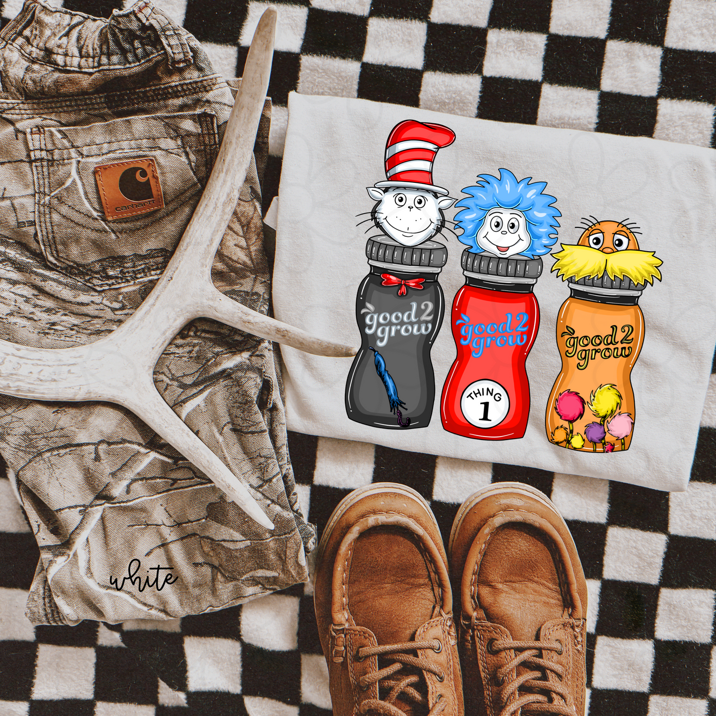 Dr Seuss Good 2 Grow Completed Tee