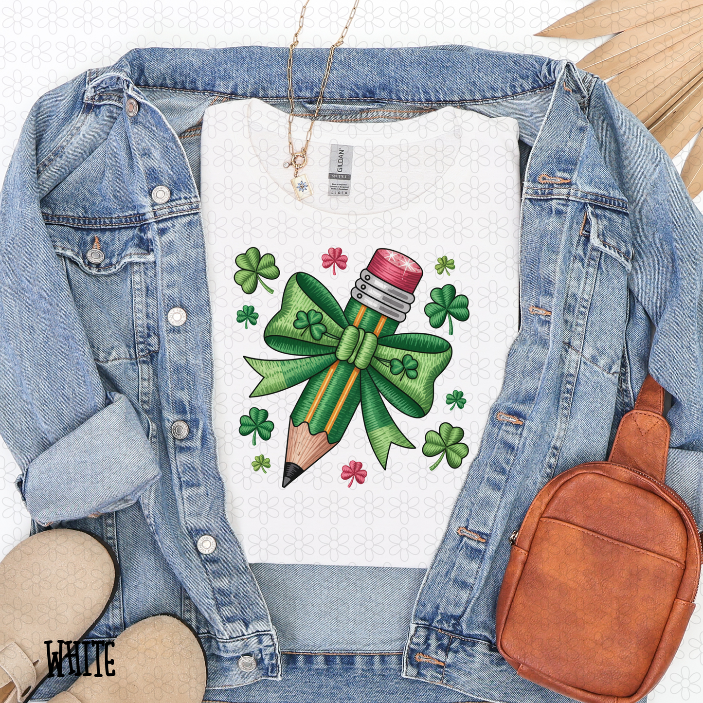 St. Patricks Day Pencil Completed Tee