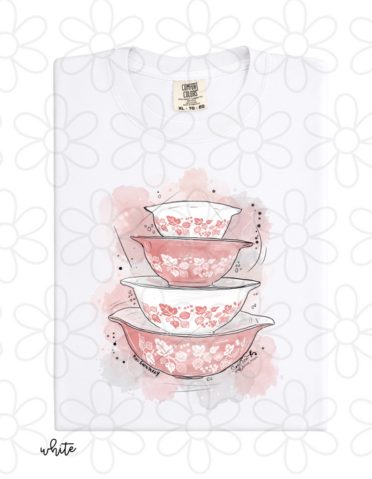 Pink Pyrex Completed Tee