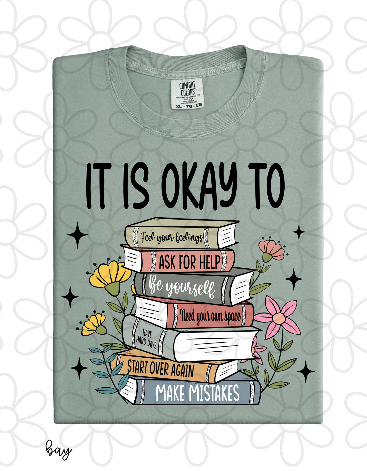 Books It Is Okay To  DTF Transfer
