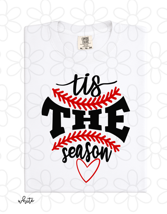 Baseball Tis The Season Kids Completed Tee