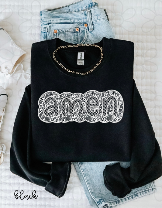 Lace Amen DTF Transfer
