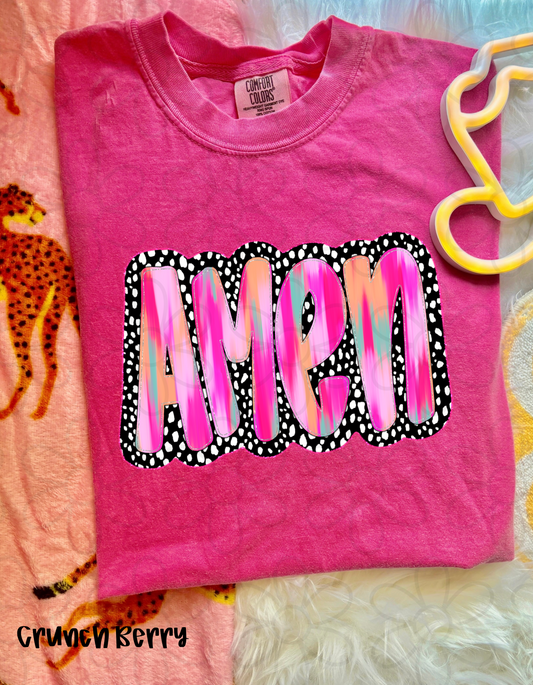 Brushstroke Dotted Amen Kids Completed Tee
