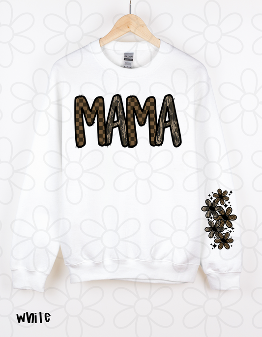 Checker Camo Mama Completed Tee