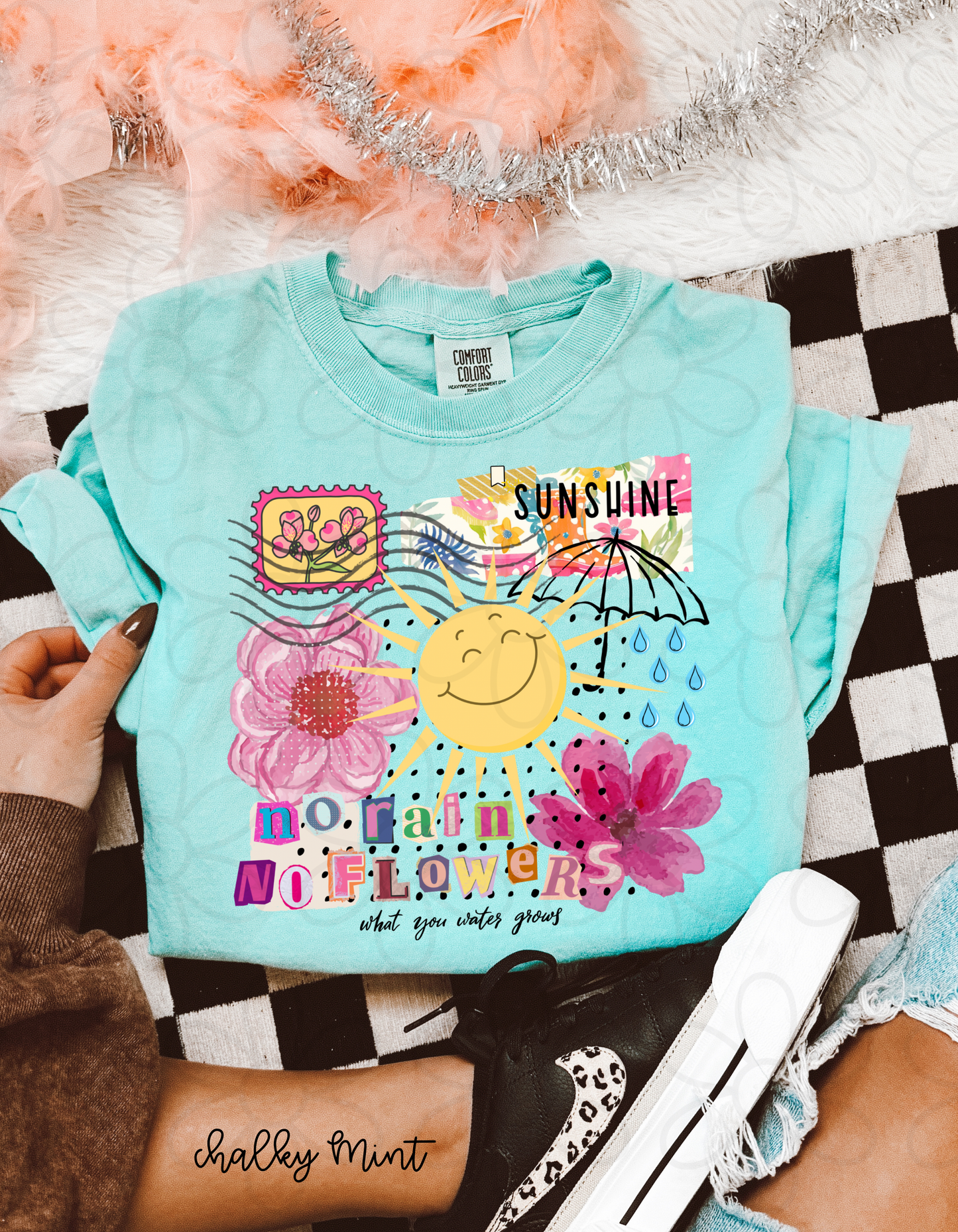 Spring What You Water Grows Kids Completed Tee
