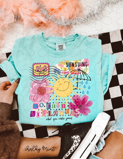 Spring What You Water Grows Kids Completed Tee