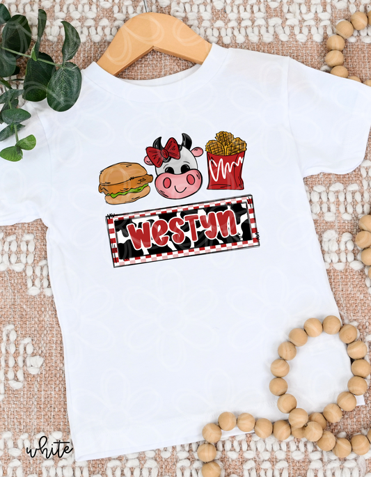 Custom Name Chick-Fil-A Kids Completed Tee