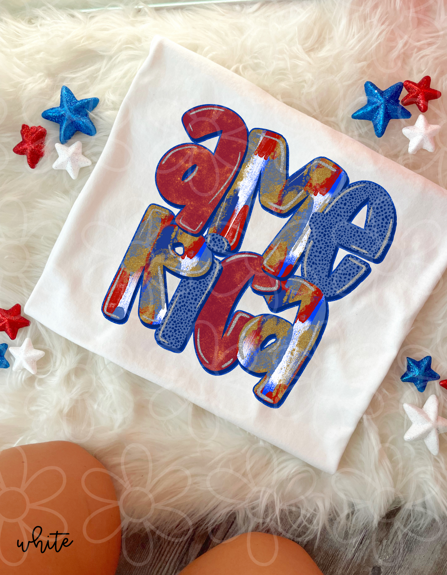 Brushstroke America Completed Tee