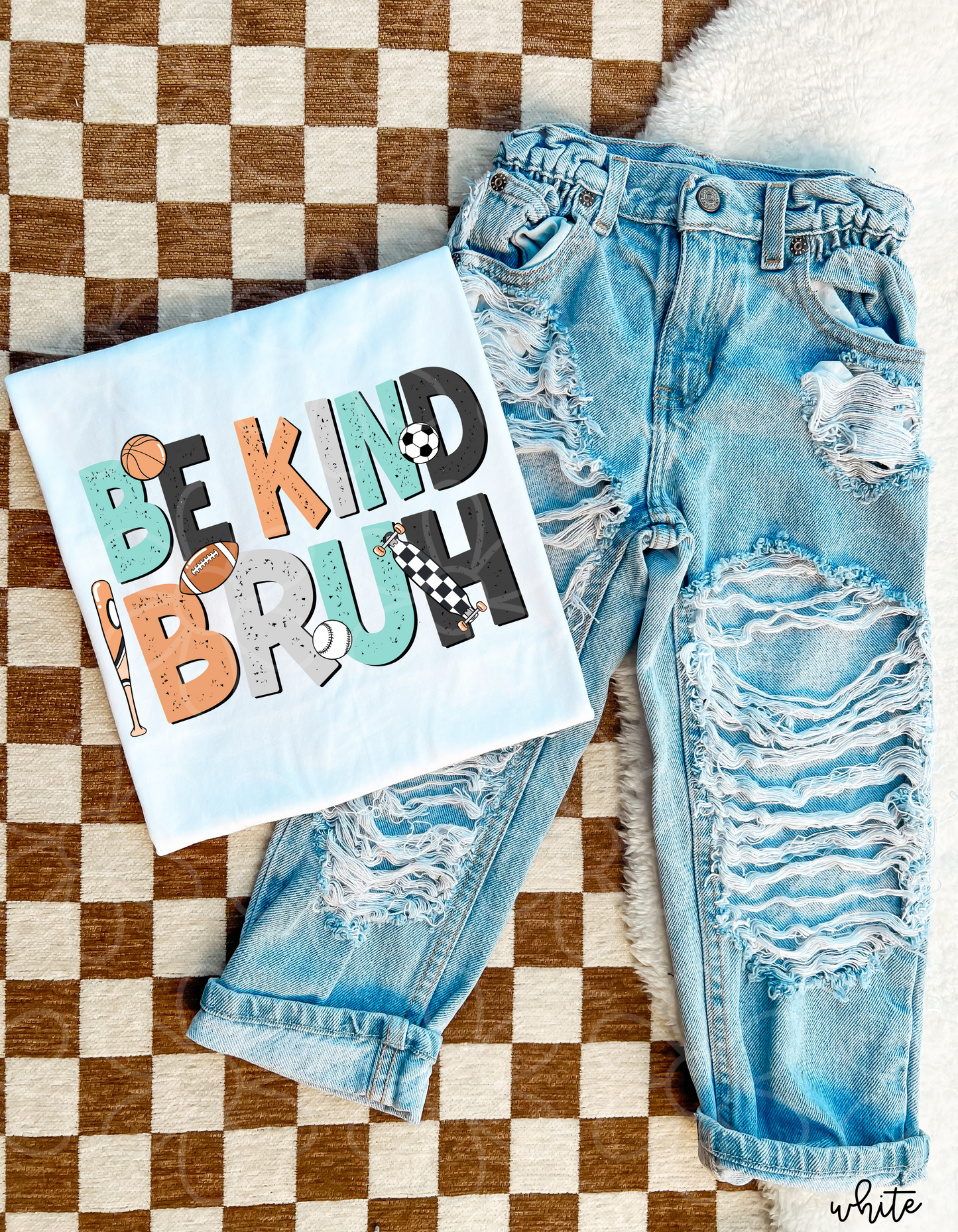 Sports Be Kind Bruh Kids Completed Tee