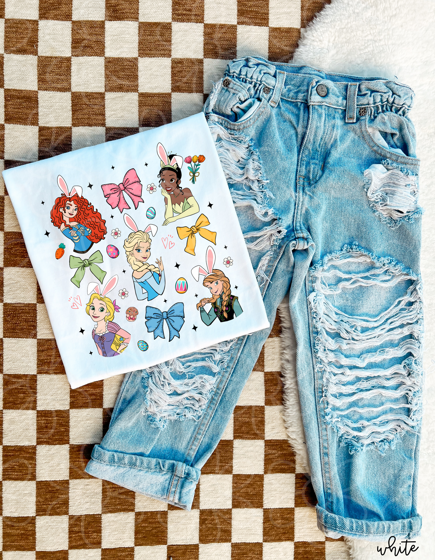 Easter Princess Coquette Kids Completed Tee