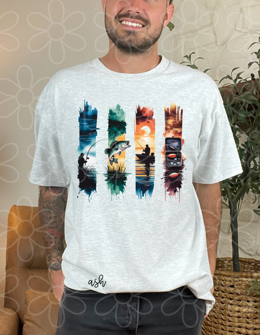 Fishing Brushstroke DTF Transfer