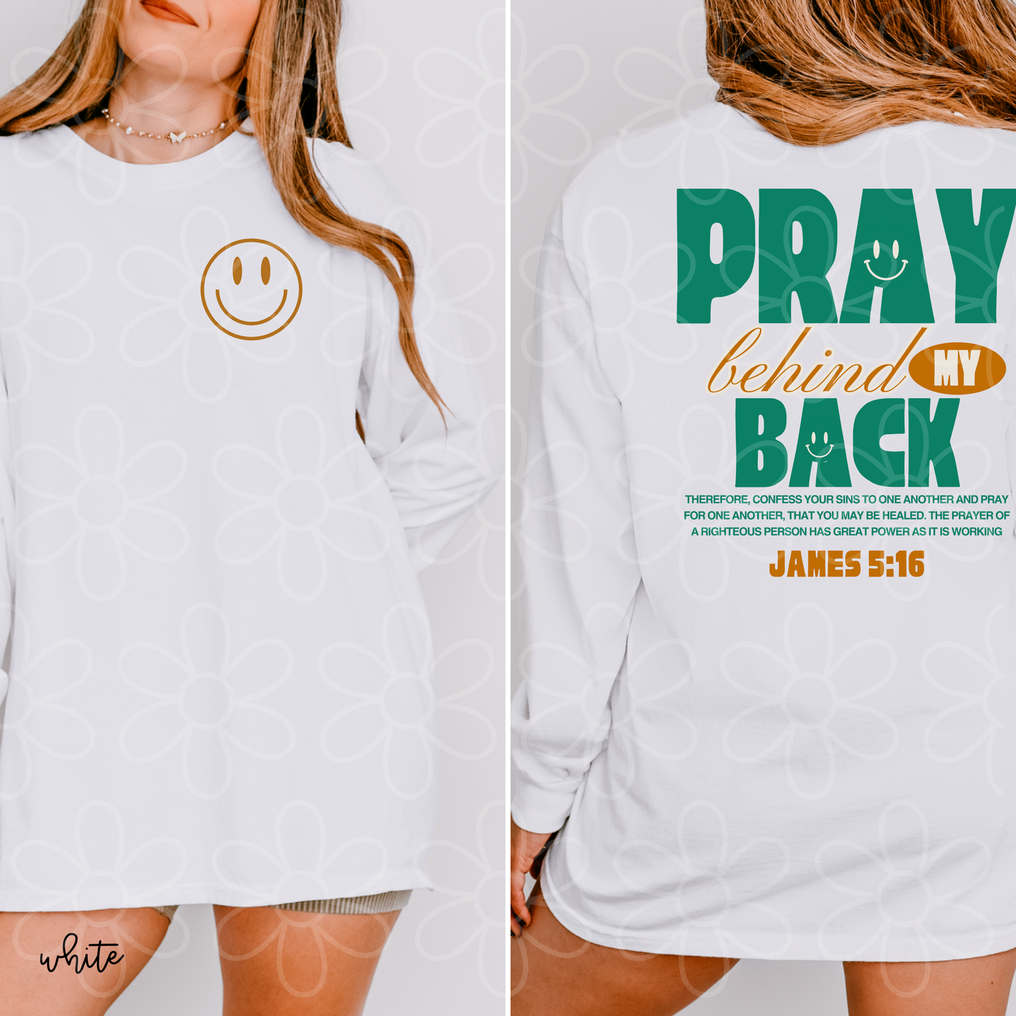 Pray Behind My Back Completed Tee