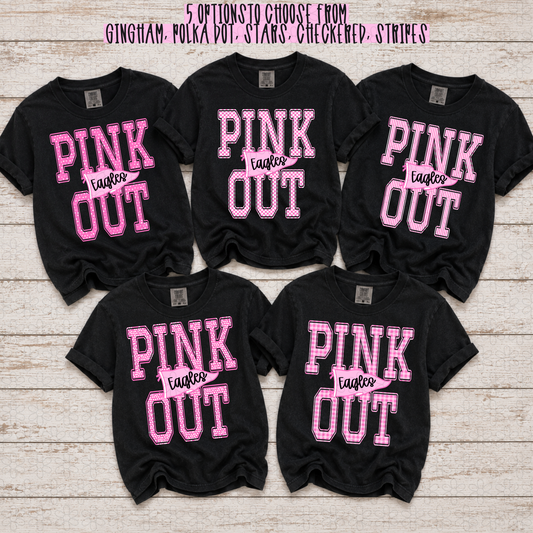 CUSTOM  PINK OUT PENNANT DTF Transfer