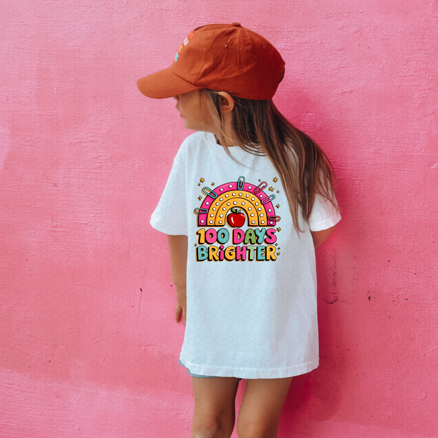 100 Days Brighter Rainbow Completed Tee