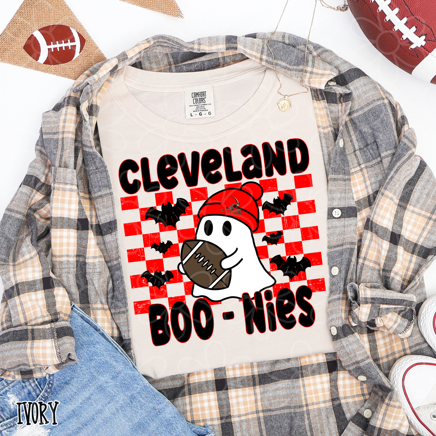 Ghost Boo Football Teams (Multiple Options) DTF Transfer