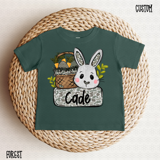 Camo Stitched Easter Custom Name DTF Transfer