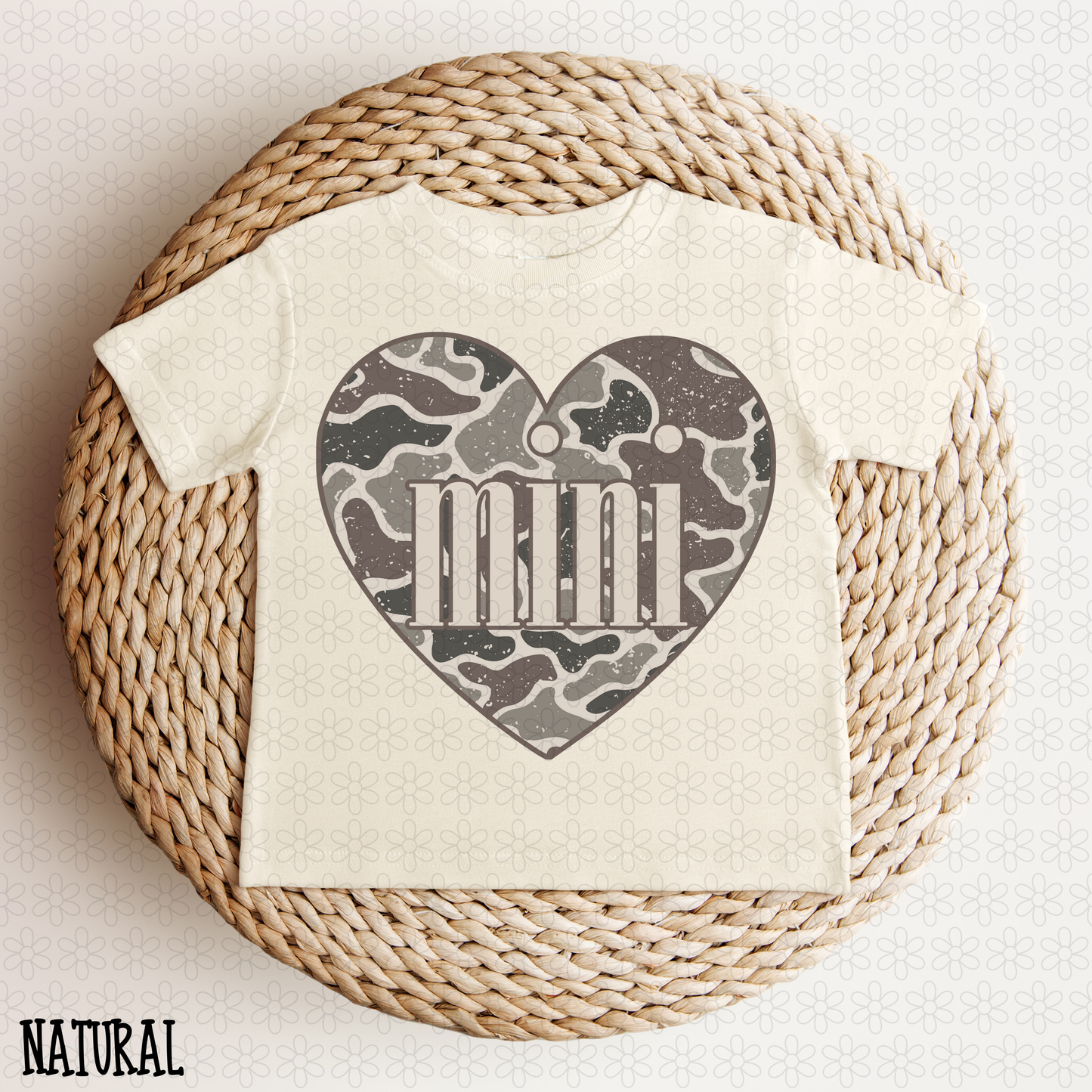 Camo Heart Mini DTF Transfer