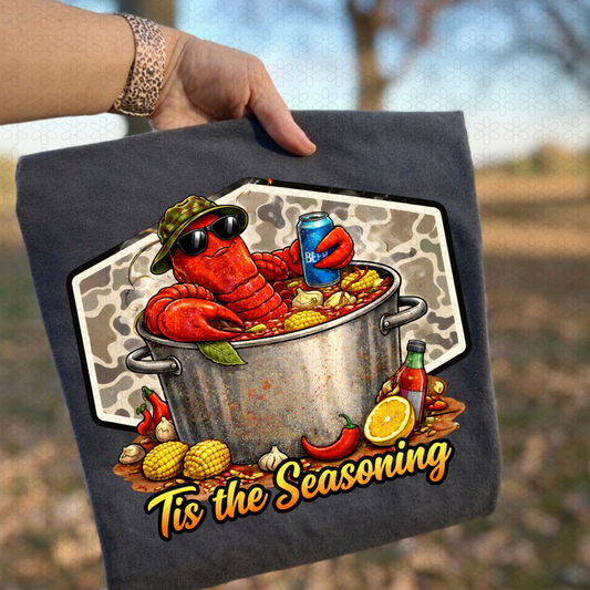 Crawfish Tis the Seasoning DTF Transfer